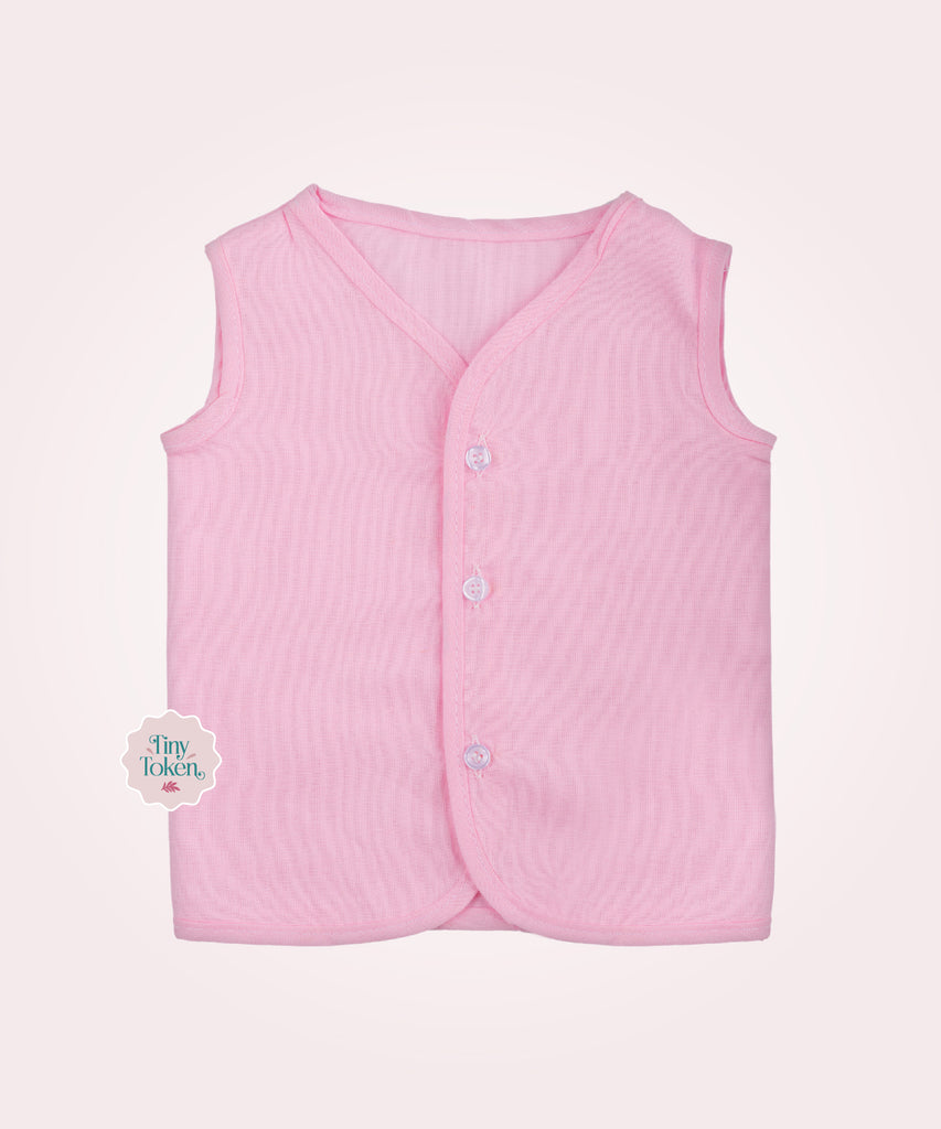 Button Zabhali Plain | Pink