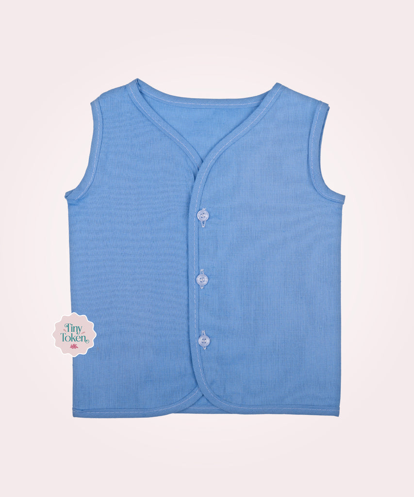 Button Zabhali Plain | Blue