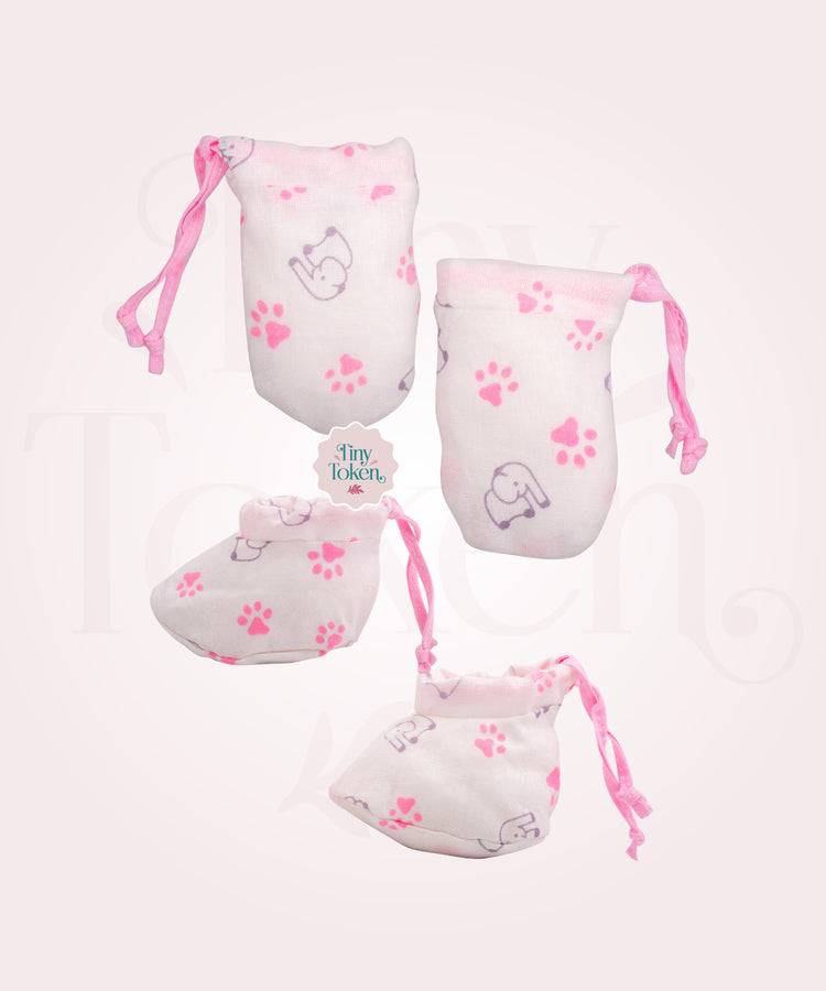 Mitten Set Pattern | Dori | Pink